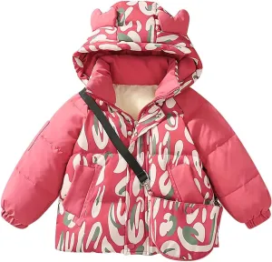 Kids Toddler Baby Girls Boys Winter Warm Thick Solid Cotton Long Sleeve Padded Jacket Coat Fall Winter Coats for Boys