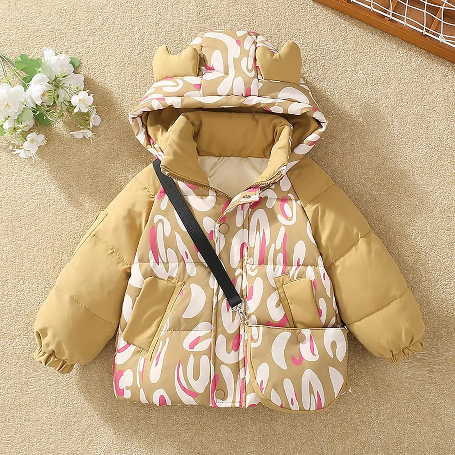 Kids Toddler Baby Girls Boys Winter Warm Thick Solid Cotton Long Sleeve Padded Jacket Coat Fall Winter Coats for Boys
