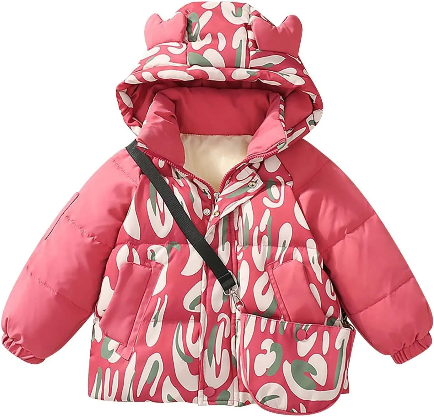 Kids Toddler Baby Girls Boys Winter Warm Thick Solid Cotton Long Sleeve Padded Jacket Coat Fall Winter Coats for Boys