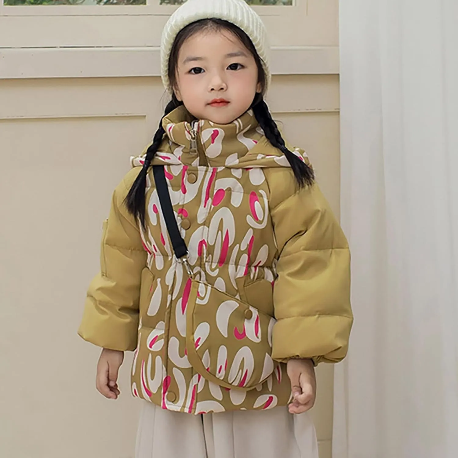 Kids Toddler Baby Girls Boys Winter Warm Thick Solid Cotton Long Sleeve Padded Jacket Coat Fall Winter Coats for Boys