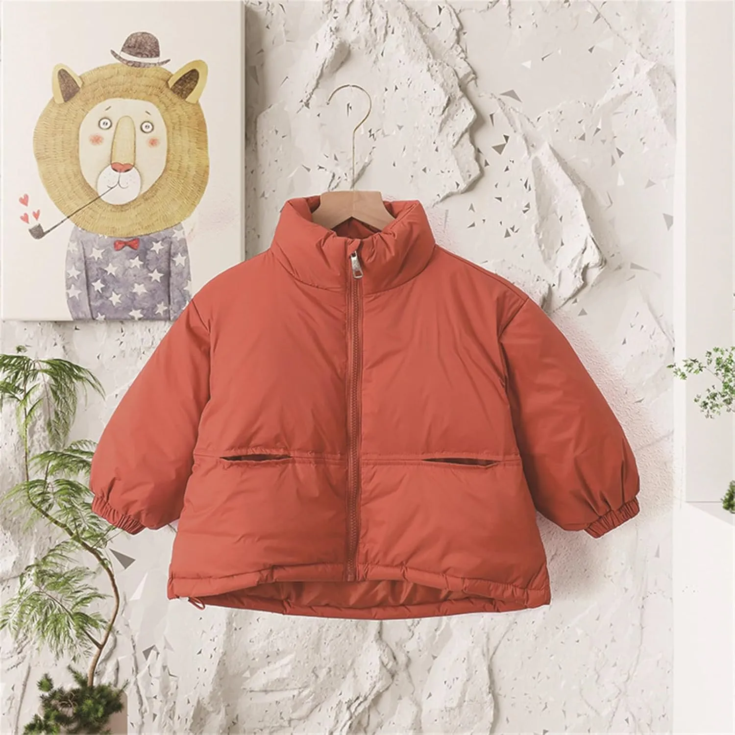 Kids Toddler Baby Girls Boys Winter Warm Thick Solid Cotton Long Sleeve Padded Jacket Coat Large Boys Winter Jacket