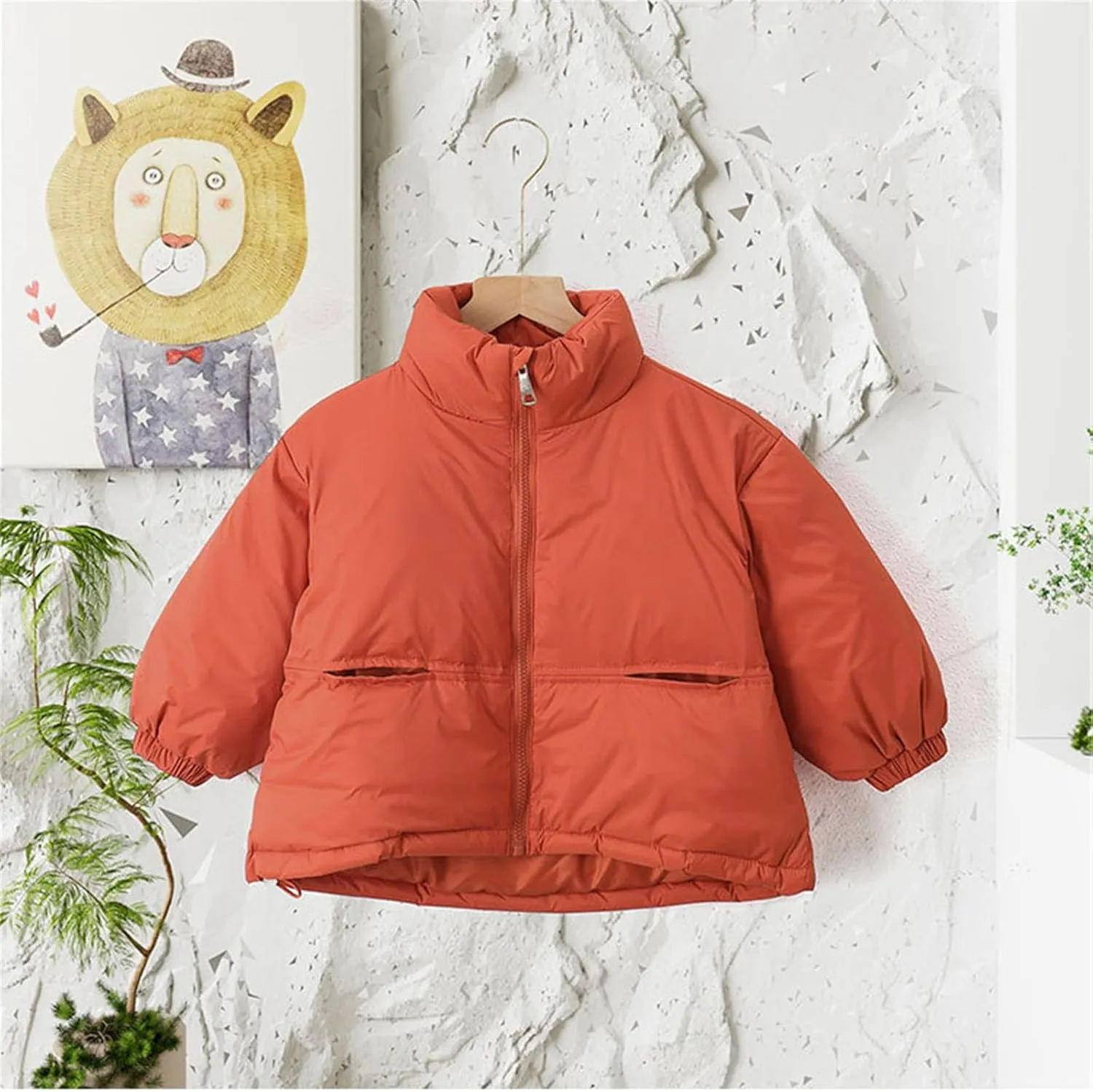 Kids Toddler Baby Girls Boys Winter Warm Thick Solid Cotton Long Sleeve Padded Jacket Coat Large Boys Winter Jacket