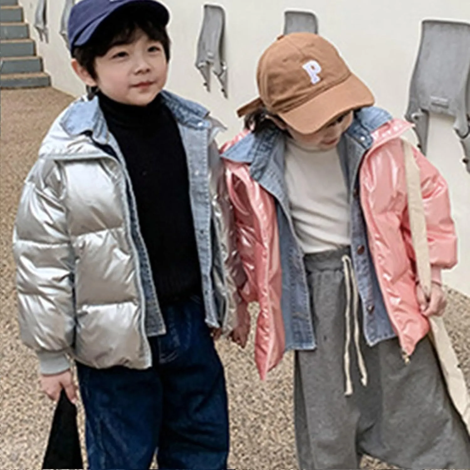 Kids Toddler Baby Girls Boys Winter Warm Thick Solid Cotton Long Sleeve Padded Jacket Coat Toddler Boy Winter Coat 4t