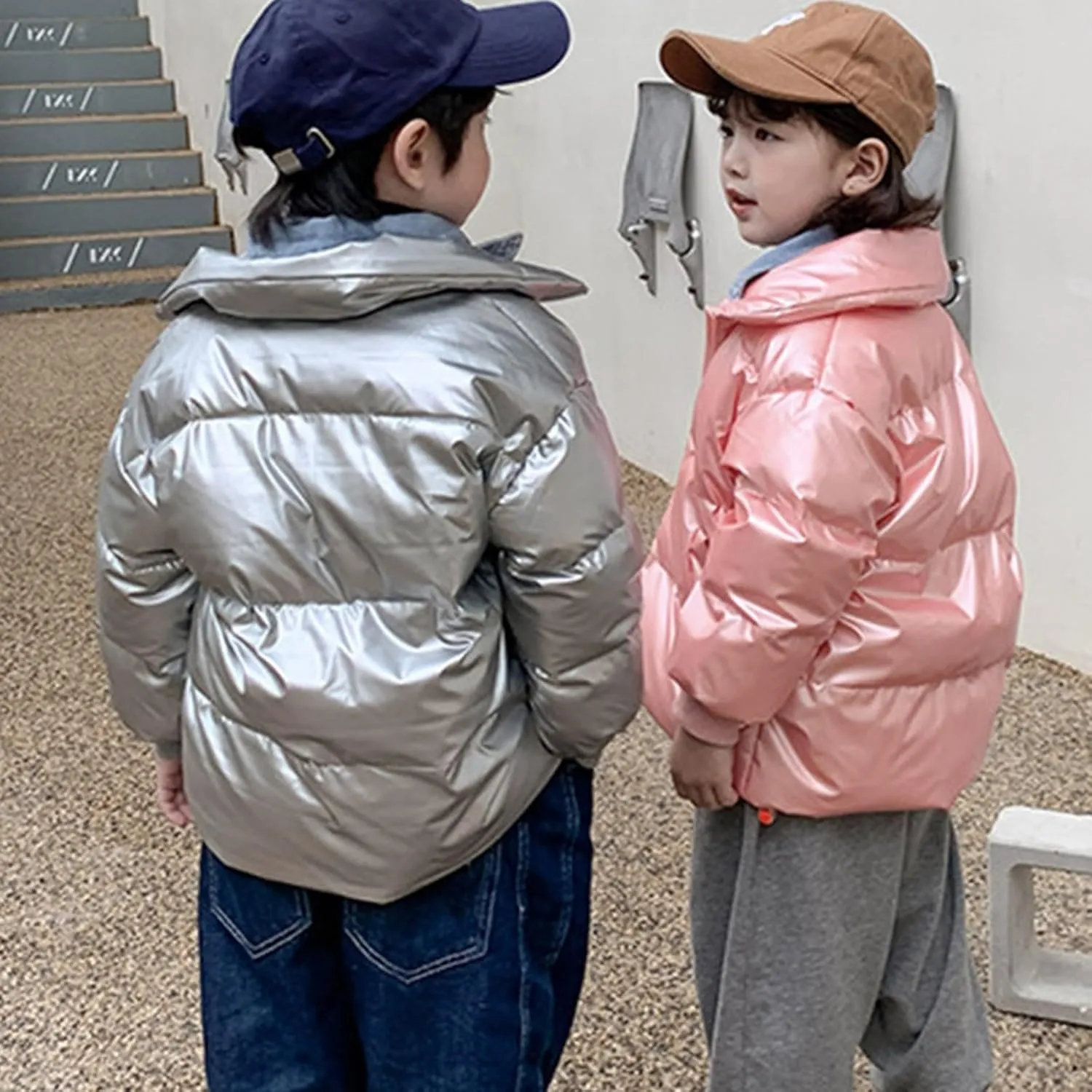 Kids Toddler Baby Girls Boys Winter Warm Thick Solid Cotton Long Sleeve Padded Jacket Coat Toddler Boy Winter Coat 4t