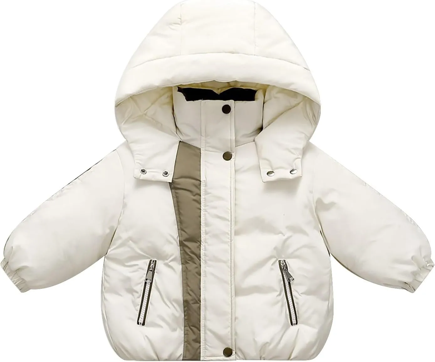 Kids Toddler Baby Girls Boys Winter Warm Thick Solid Cotton Long Sleeve Padded Jacket Coat Toddler Boys Winter Coats