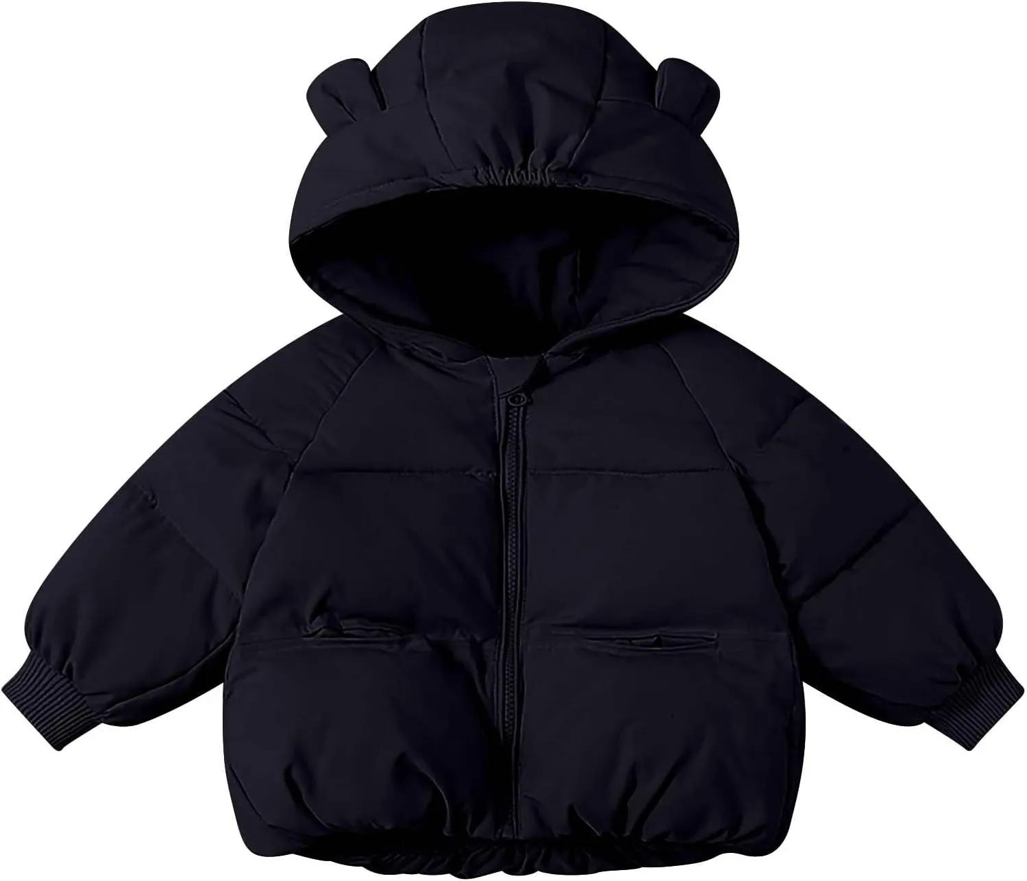 Kids Toddler Baby Girls Boys Winter Warm Thick Solid Cotton Long Sleeve Padded Jacket Coat Winter Jackets for Boys
