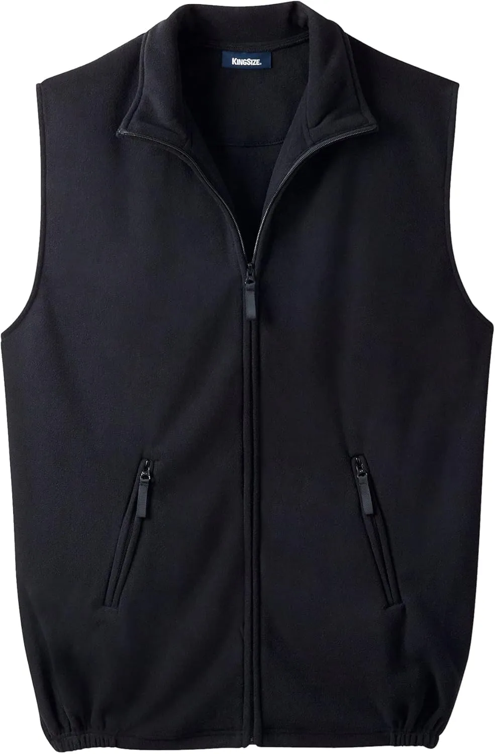 KingSize Men's Big & Tall Explorer Plush Fleece Zip Vest