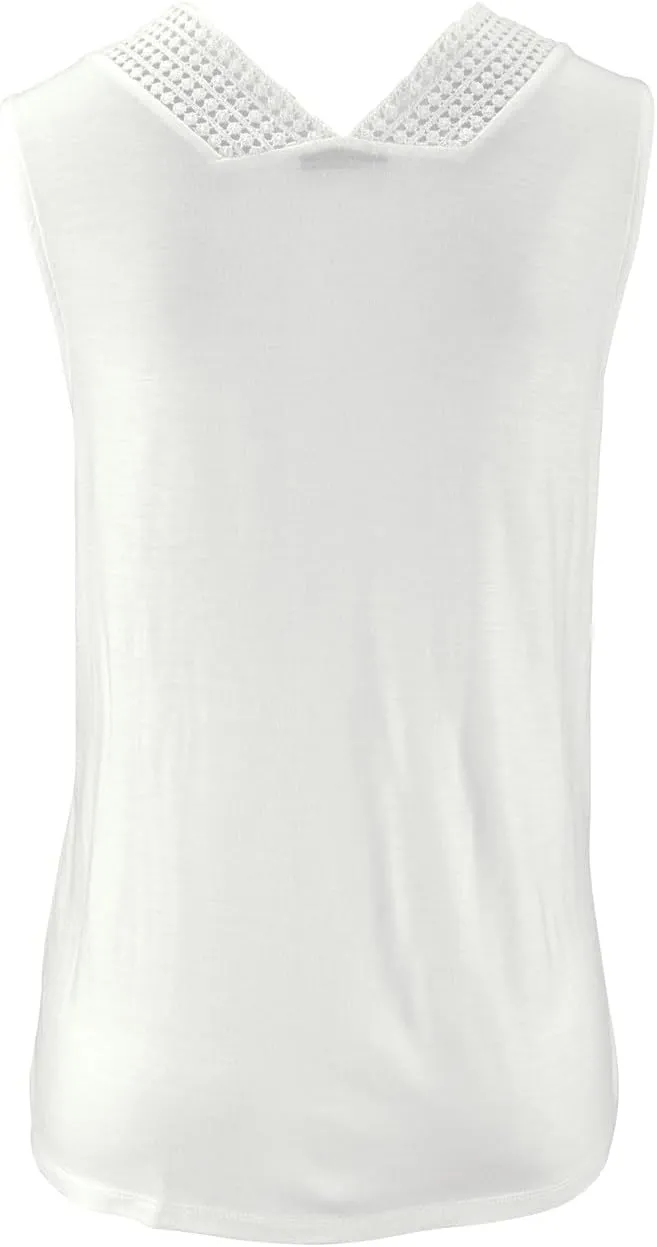 LASCANA Women's Crochet Insert Tank Top