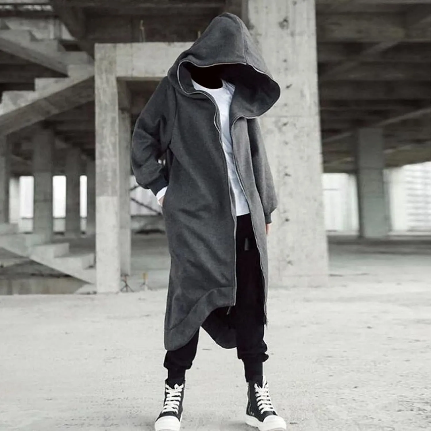 LCMTWX Hoodies for Guys Winter Casual Loose Solid Hooded Sweater Top With Zip Pockets With Zip Pockets With Zip