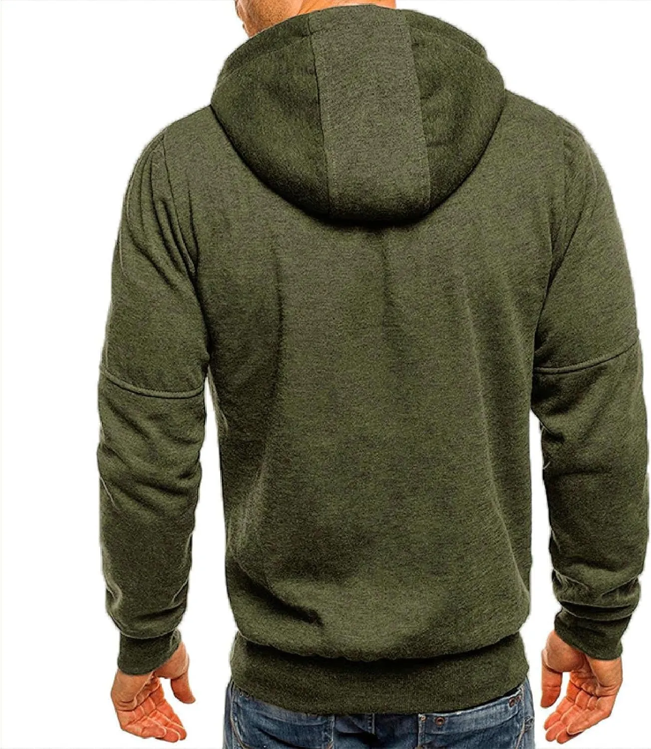 LCMTWX Hoodies for Men Hoodie Splicing Large Size Sweater Jacket Midweight Fleece Sweatshirt Solid Color Sweatshirt With