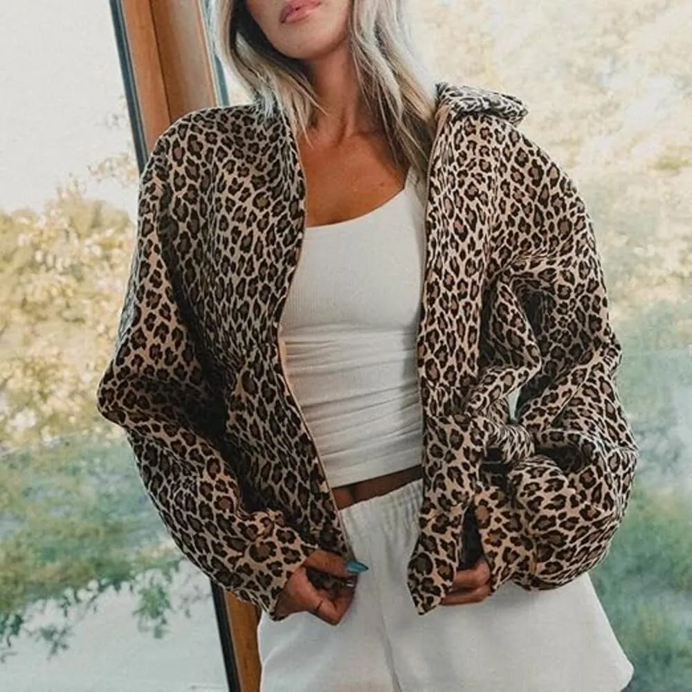 Leopard Print Hoodie For Women Oversized Cheetah Print Hoodie Sweatshirt Y2k Hoodie Pullover Tops