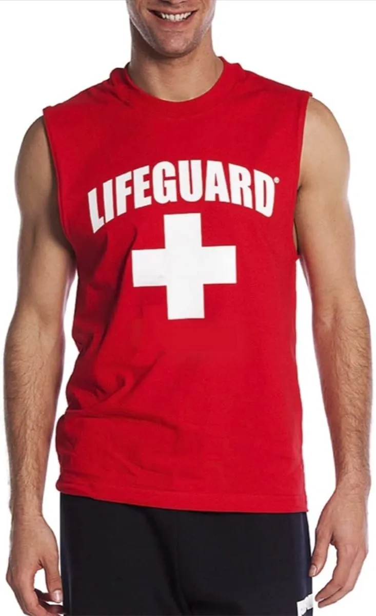 LIFEGUARD Officially Licensed Muscle Tank, Tee Shirt for Men, Adults, Unisex.