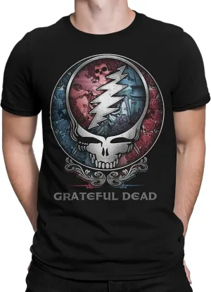 Liquid Blue Unisex-Adult Plus Size Grateful Dead Bertha SYF Short Sleeve