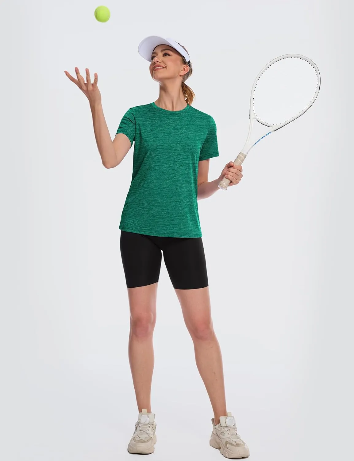 MAGCOMSEN Women's Short Sleeve T Shirts UPF 50  Sun Protection Athletic Running Workout Tee Tops