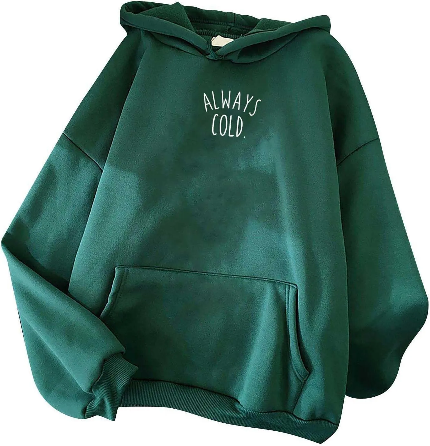 maisdgop Oversized Hoodie for Women Long Sleeve Hooded Sweatshirt Loose Crewneck Drawstring Pullover Print Tops with Pockets