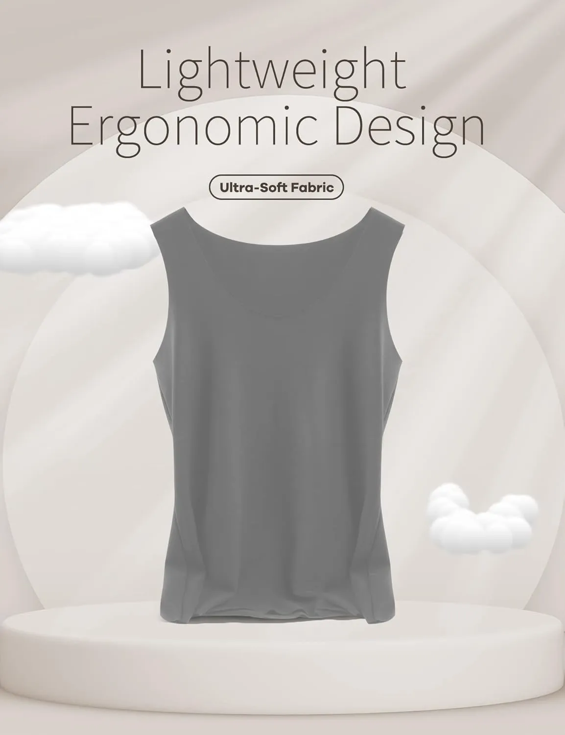 MANCYFIT Thermal Tank Top for Women Fleece Cami Shirt Sleeveless Camisole Base Layer Seamless Warm Vest Scoop Neck