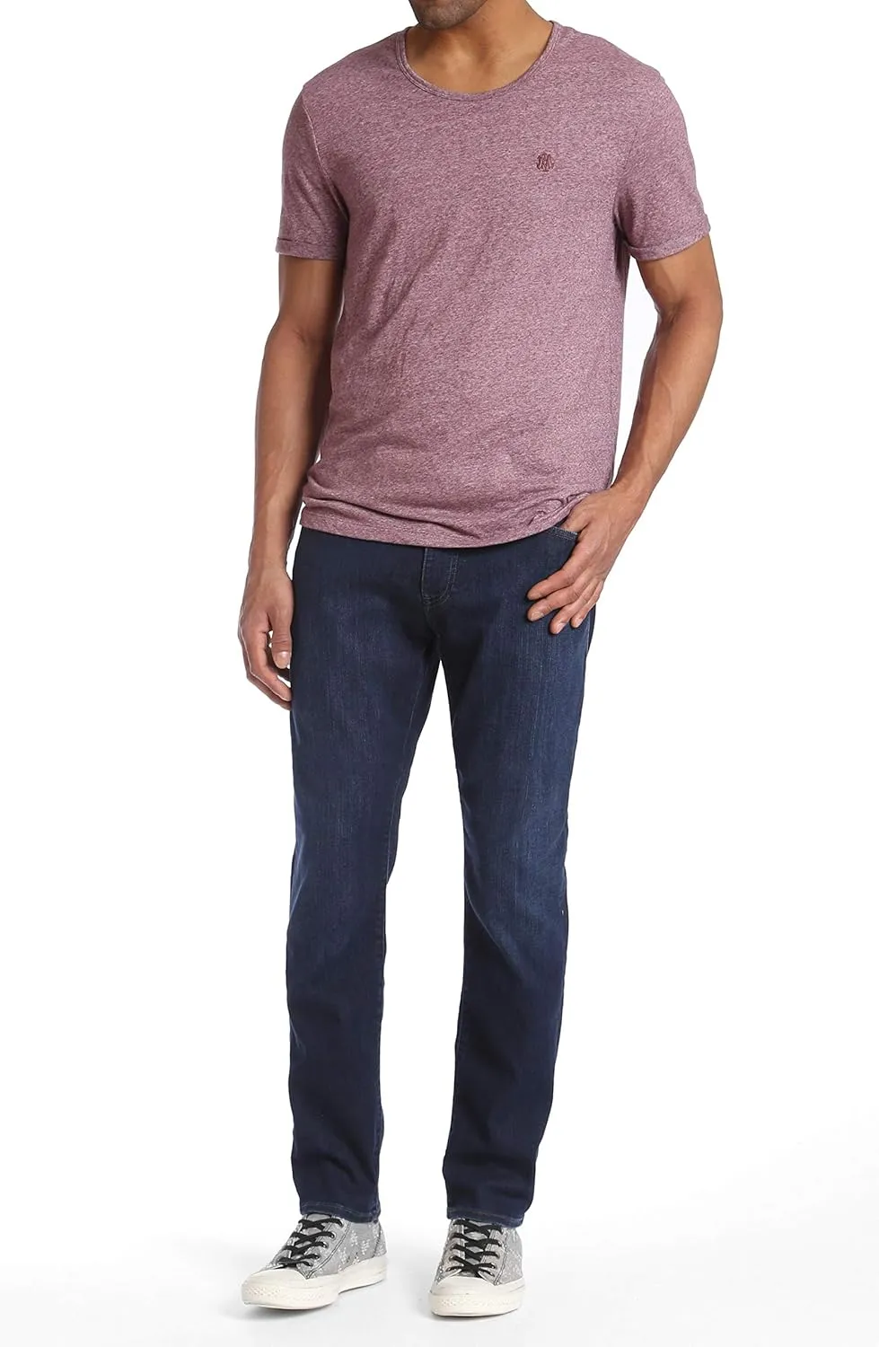 Mavi Men's Matt Mid Rise Straight Leg Jeans - Premium Relaxed Fit Denim Jeans