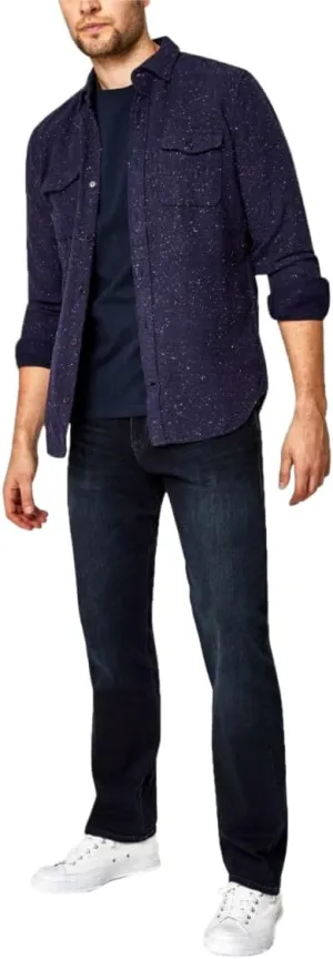 Mavi Men's Matt Mid Rise Straight Leg Jeans - Premium Relaxed Fit Denim Jeans
