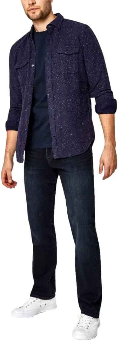 Mavi Men's Matt Mid Rise Straight Leg Jeans - Premium Relaxed Fit Denim Jeans