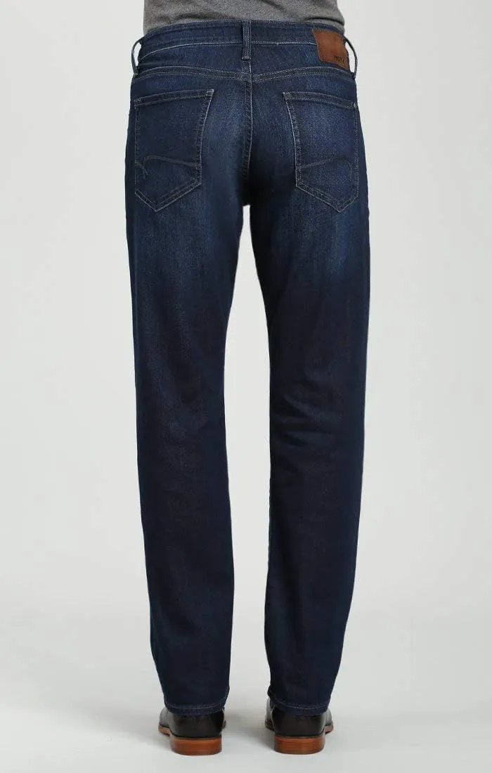Mavi Men's Matt Mid Rise Straight Leg Jeans - Premium Relaxed Fit Denim Jeans