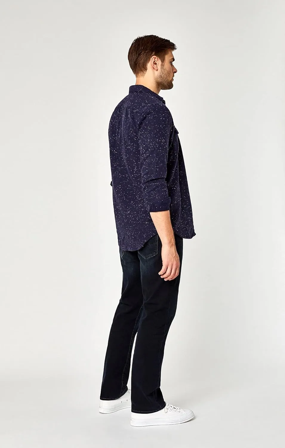 Mavi Men's Matt Mid Rise Straight Leg Jeans - Premium Relaxed Fit Denim Jeans
