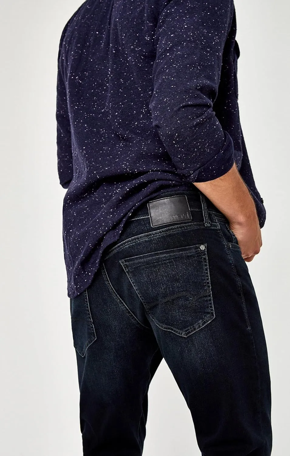 Mavi Men's Matt Mid Rise Straight Leg Jeans - Premium Relaxed Fit Denim Jeans