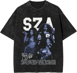 Men Vintage Oversized Short Sleeve Funny T-Shirt Loose Tee TopBlack