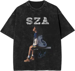 Men Vintage Oversized Short Sleeve Funny T-Shirt Loose Tee TopBlack