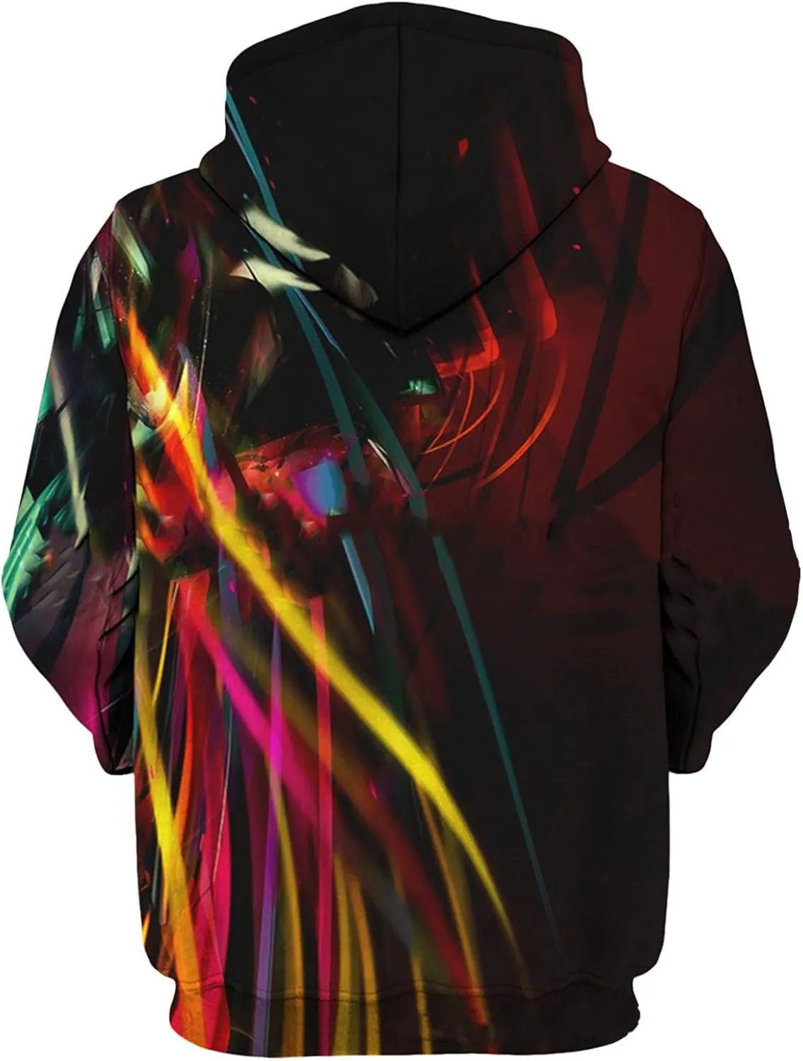 Mens Hooded Sweatshirt,Oversized 3D Graphic Hooded Sweatshrit For Men Women Unisex Casual Funny Long Sleeve Pullover