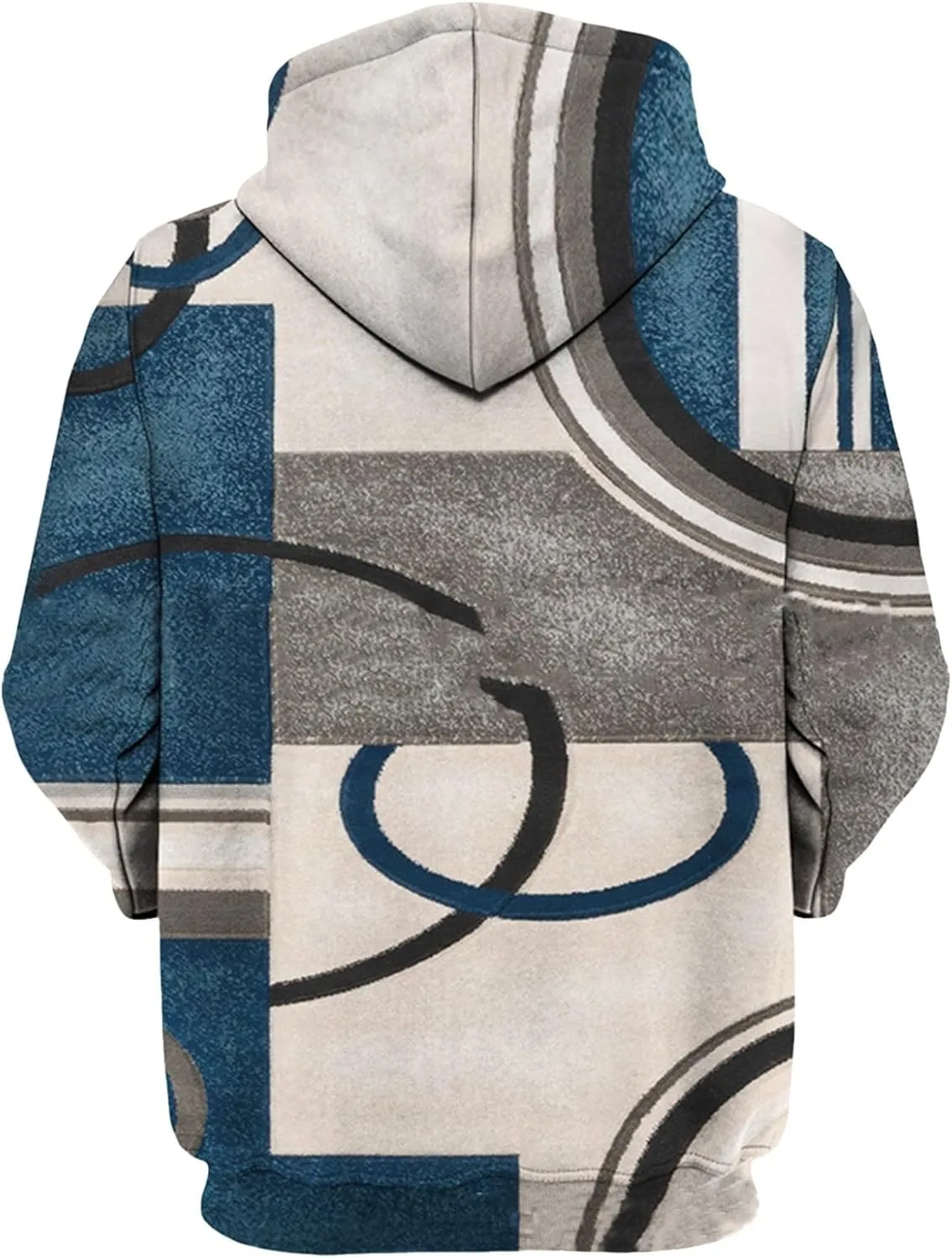 Mens Hooded Sweatshirt,Oversized 3D Graphic Hooded Sweatshrit For Men Women Unisex Casual Funny Long Sleeve Pullover