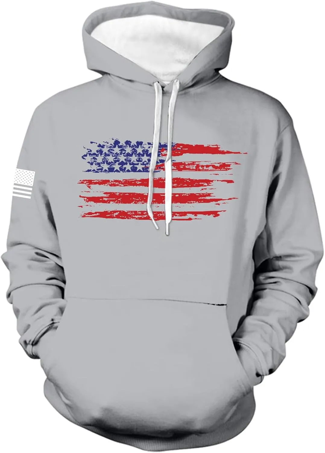 Mens Hoodies Sweatshirt For Fashion Padded Pockets Long Sleeve Graphic Casual Prints Drawstring Hoodies