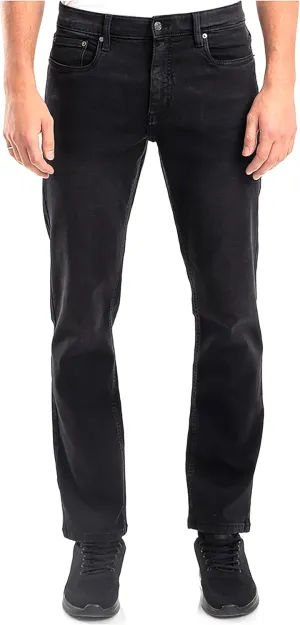 Mens Jeans Relaxed Fit  Straight Leg Stretch Jeans for Men  Ultimate Comfort Superflex Pants