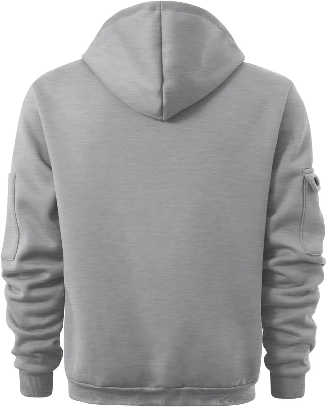 Mens Oversized Tactical Hoodie Fleece Quarter Zip Pullover Warm Work Hoodie Zip Pockets Plus Size Hooded Sweatshirt