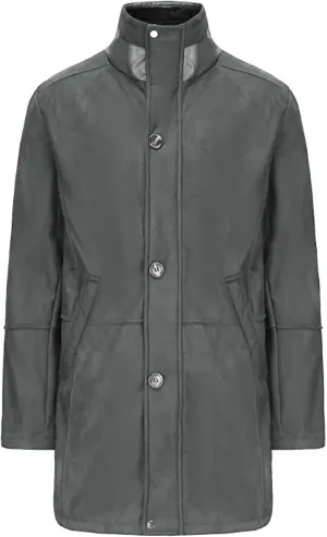 Men's Pea Coat Classic Long Trench Coat Coat Jacket Wool Long Sleeve Warm Coat Turn-down Collar Coat Warm Winter