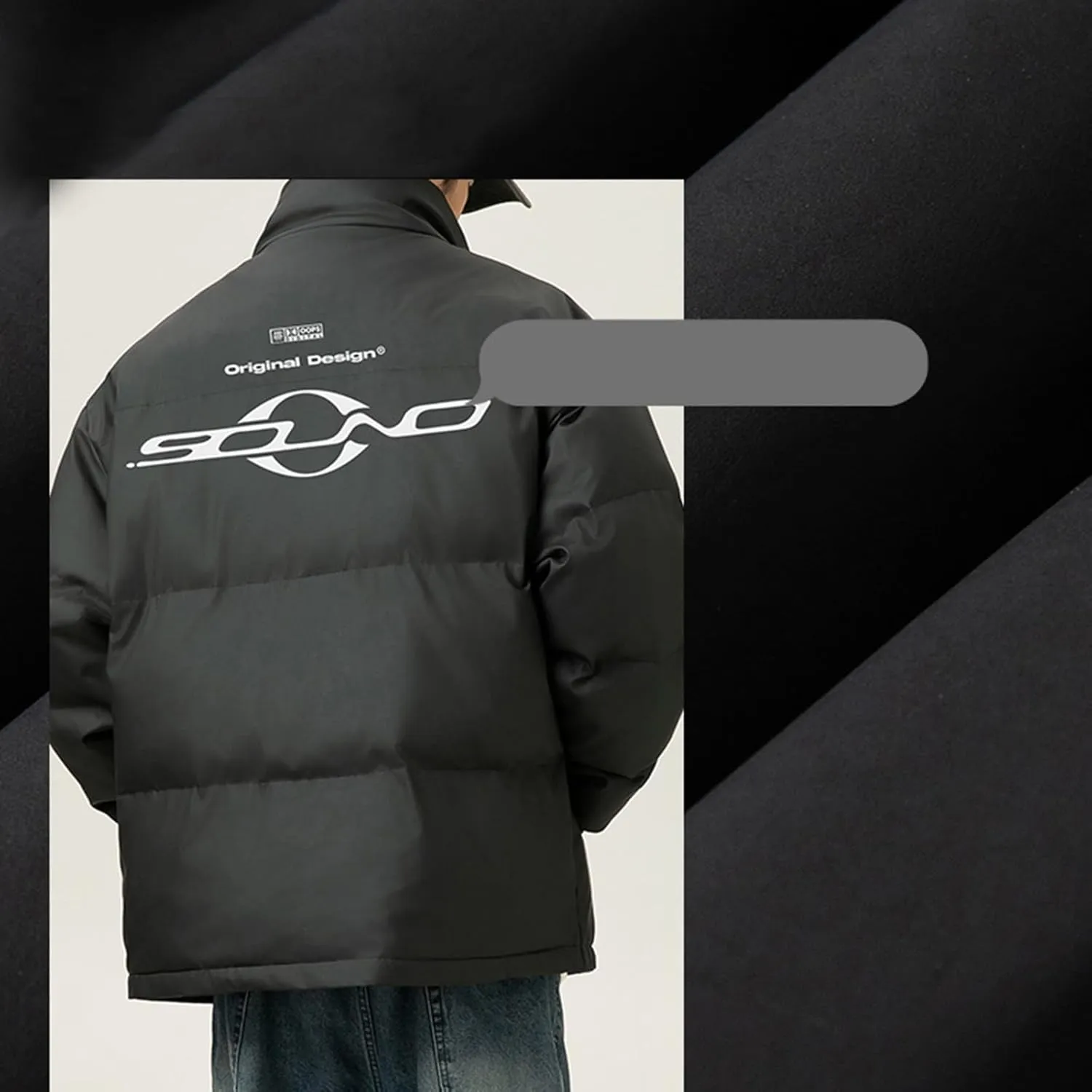 Men'S Winter Jacket Warm Puffer Coats Thicken Cotton Down Coat Stand Collar Lightweight Jacket Travel Padded Jacket