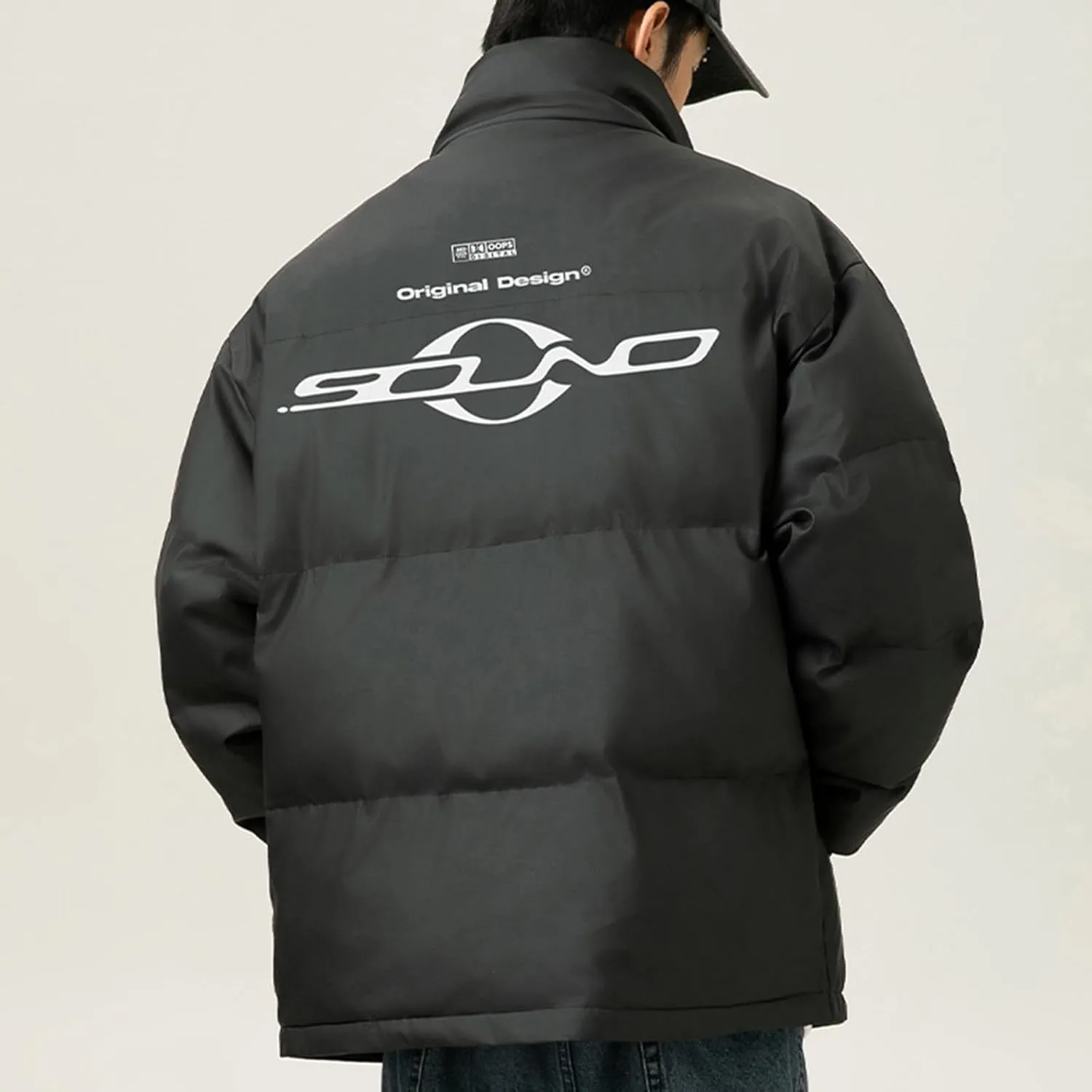 Men'S Winter Jacket Warm Puffer Coats Thicken Cotton Down Coat Stand Collar Lightweight Jacket Travel Padded Jacket