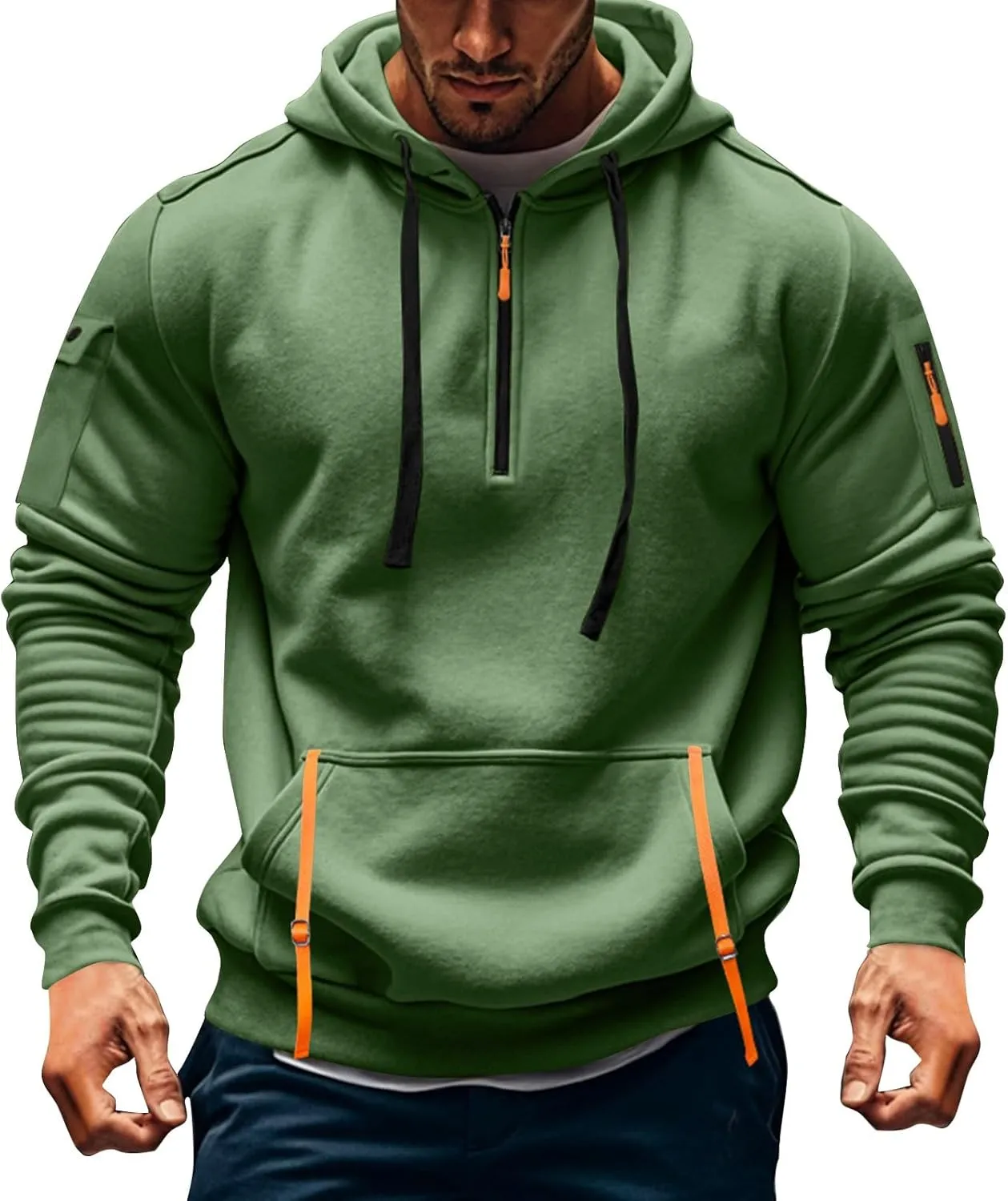 Mens Zip Up Hoodie Oversized Long Sleeve Tactical Hoodies: Vintage Sweater Graphic Aztec Ugly Sweater Sweatshirts