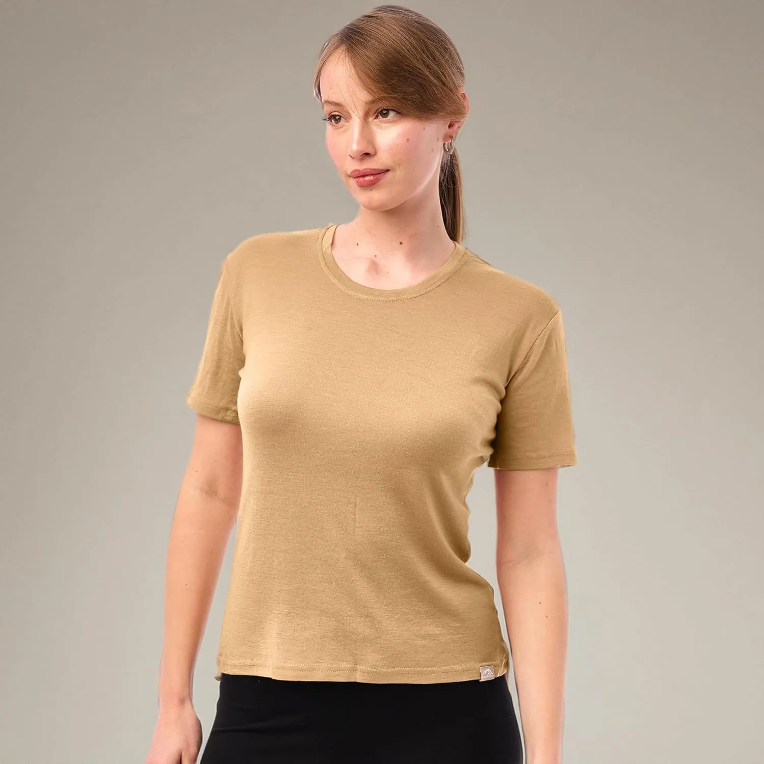 Merino.tech Merino Wool Shirt Women - 100% Merino Wool Base Layer Women Short Sleeve Tee
