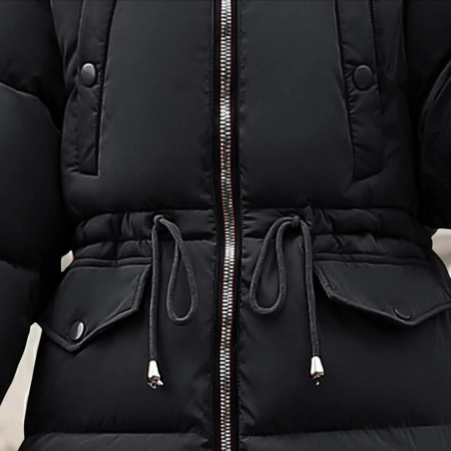 Mmoneyake Winter Coats for Women Oversize Warm Parka Jackets Long Thickened Down Jacket Overcoat Outerwear with Fur Hood