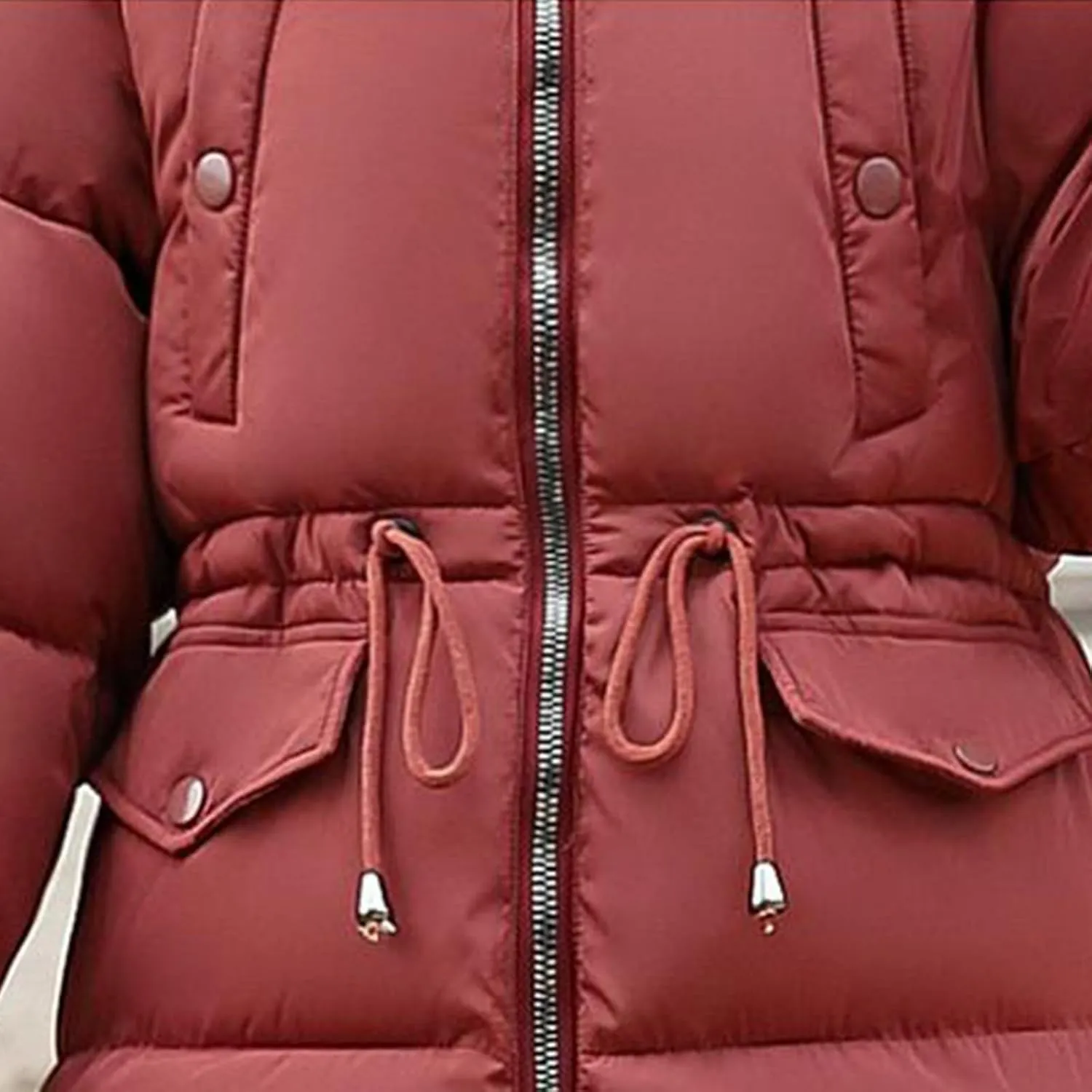 Mmoneyake Winter Coats for Women Oversize Warm Parka Jackets Long Thickened Down Jacket Overcoat Outerwear with Fur Hood
