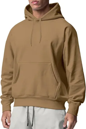 Muscularfit Heavyweight Hoodie Sweatshirts for Men 2024 Trendy Long Sleeve Solid Casual Gym Workout Athletic Hooded Pullover