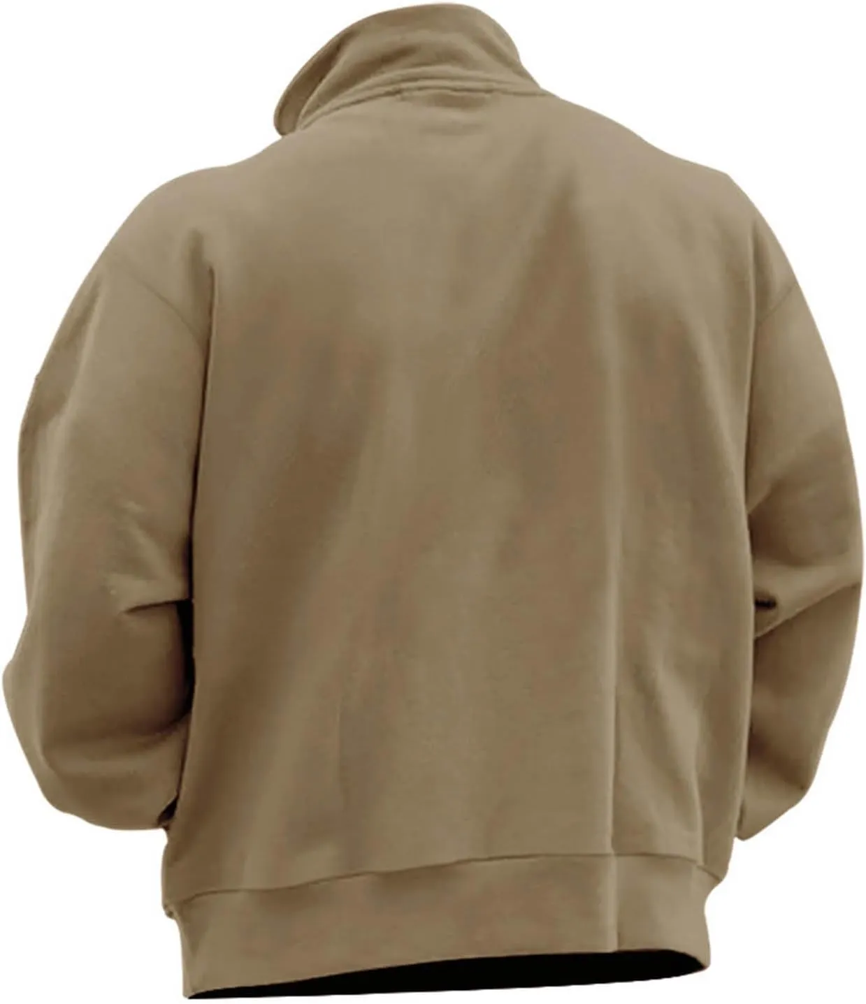 Muscularfit Heavyweight Zip Up Pullover Shirts for Men Long Sleeve Solid Quarter Zip Sweatshirts Lightweight Gym Athletic Top