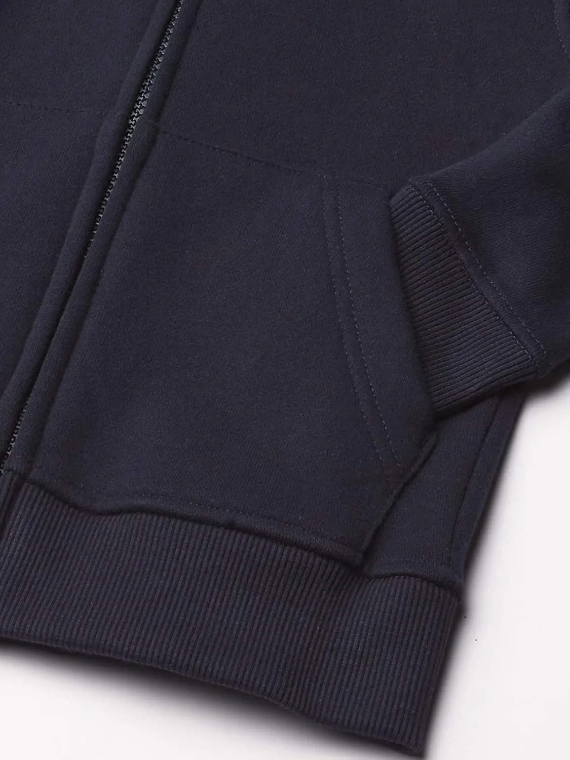 Nautica Boys' Long Sleeve Sensory-Friendly Fleece Full Zip Hoodie