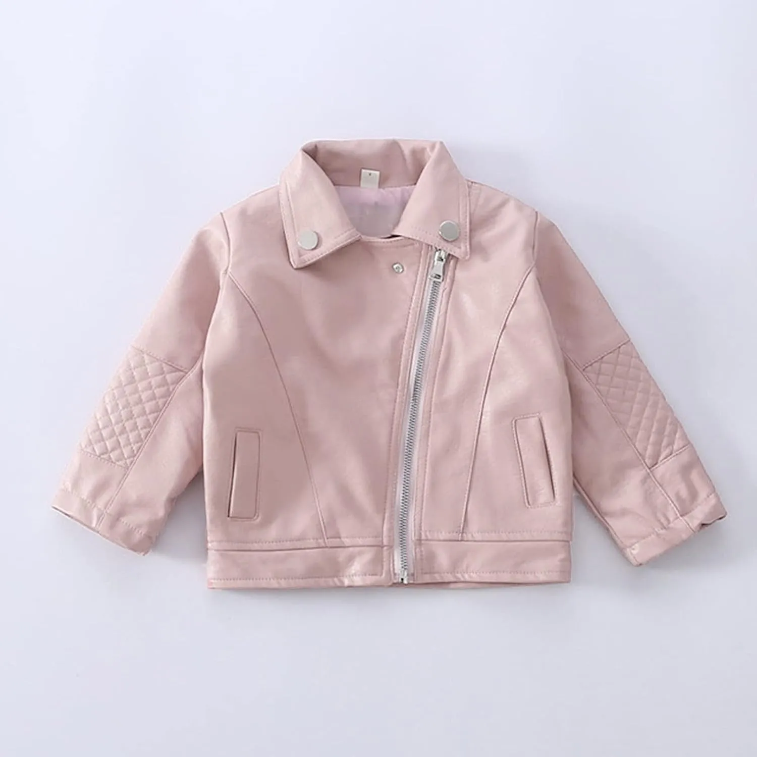Outwear Baby Jacket Turn-down Short Coat Winter Leather Autumn Toddler Girls Kids Clothes Kids Winter Coat