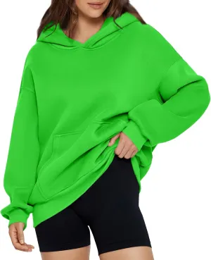 Oversized Essentials Hoodies for Women Loose Fit Fleece Sweatshirts with Pockets Long Sleeve Hooded Pullover