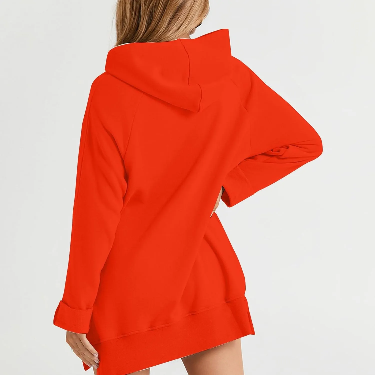 Oversized Hoodie Dress for Womens Hoodies Pullover Long Sleeve Hoodies with Pocket 2024 Fall Trendy Clothe