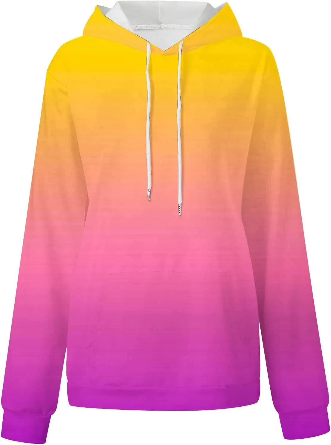 Oversized Hoodies For Women Fall Fashion 2023 Drop Shoulder Long Sleeve Hooded Sweatshirt Gradient Color y2k Clothes