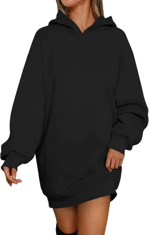 Oversized Hoodies for Women Fleece Long Sleeve Hooded Sweatshirt Loose Fitting Tops Drawstring Pullover with Pocket