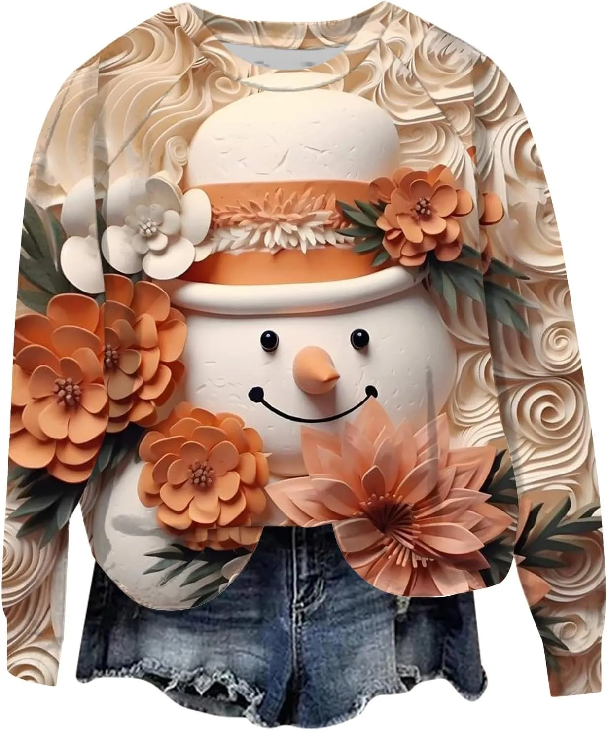 Oversized Hoodies For Women Long Sleeve Christmas Printed Sweatshirt Women'S Novelty Hoodiees Merry Sweatshirt Women