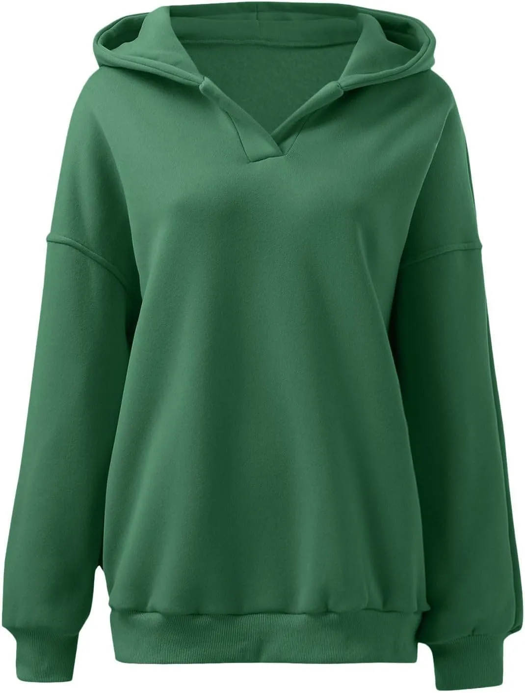 Oversized Hoodies Hoodies For Women Comfort Sweatshirt Fall Long Sleeve Fleece Lined Hoodies V Neck Oversized